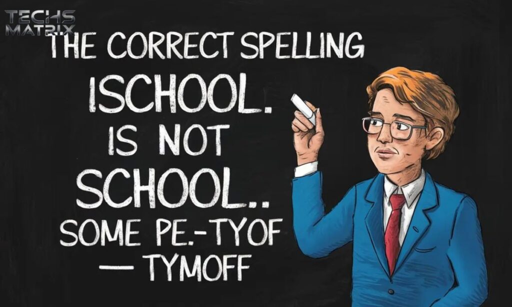 The Correct Spelling Is School Not School. Some Pe – Tymoff How Technology Can Help You